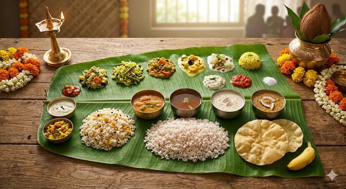 Traditional pure veg spread for Grihapravesam