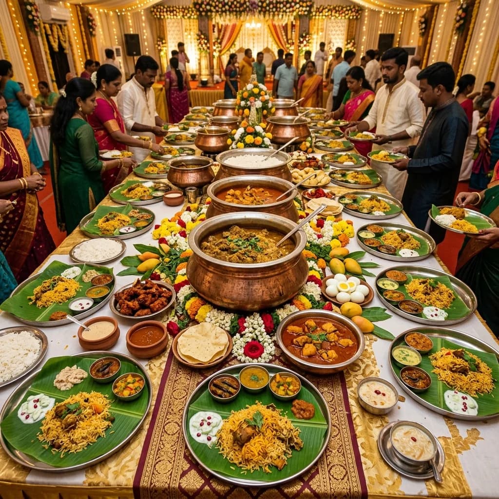 Grand walima feast spread